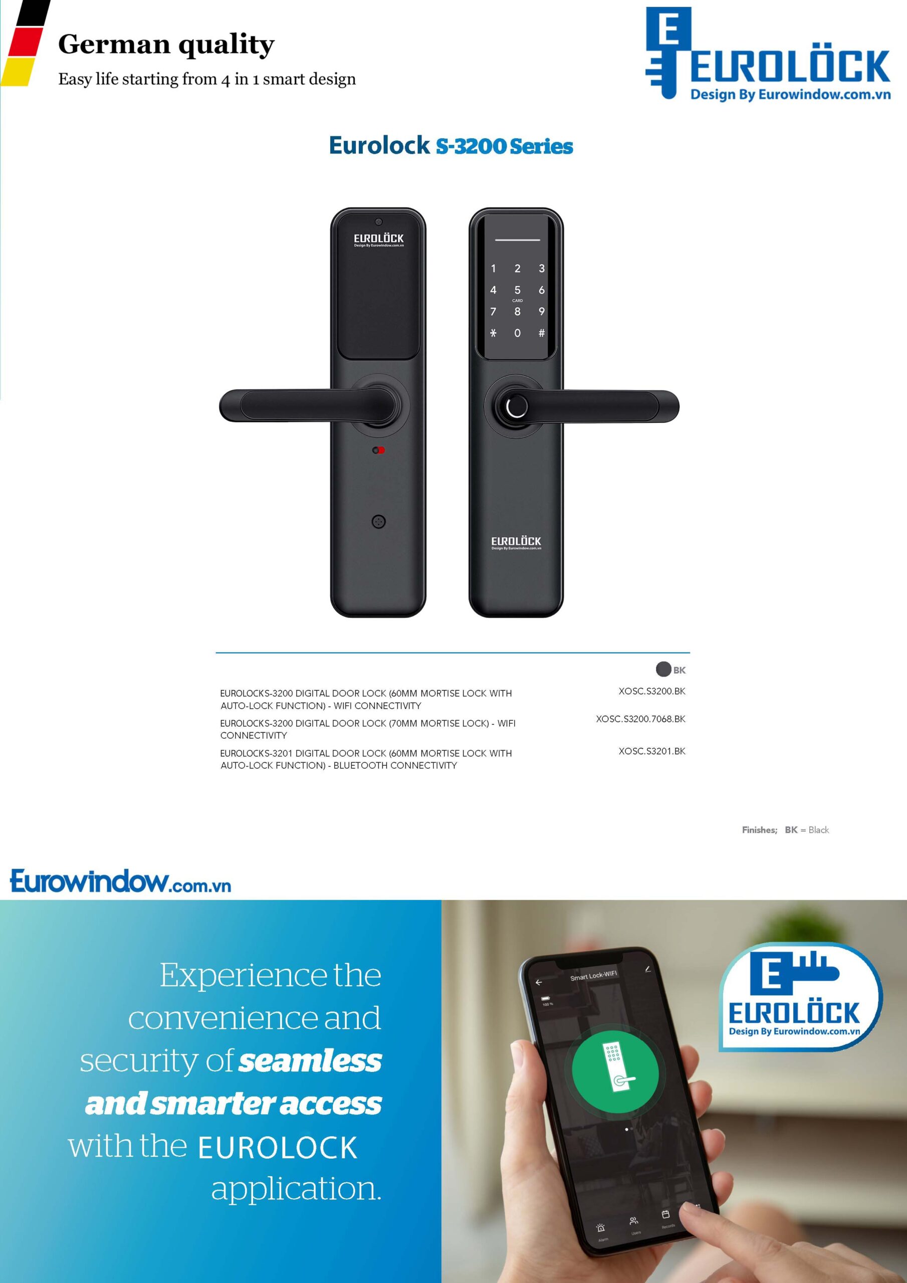 EUROLOCK S-3200 Design By Eurowindow.com.vn Eurolock S 3200 Digital Door Lock Brochure 3 1 scaled