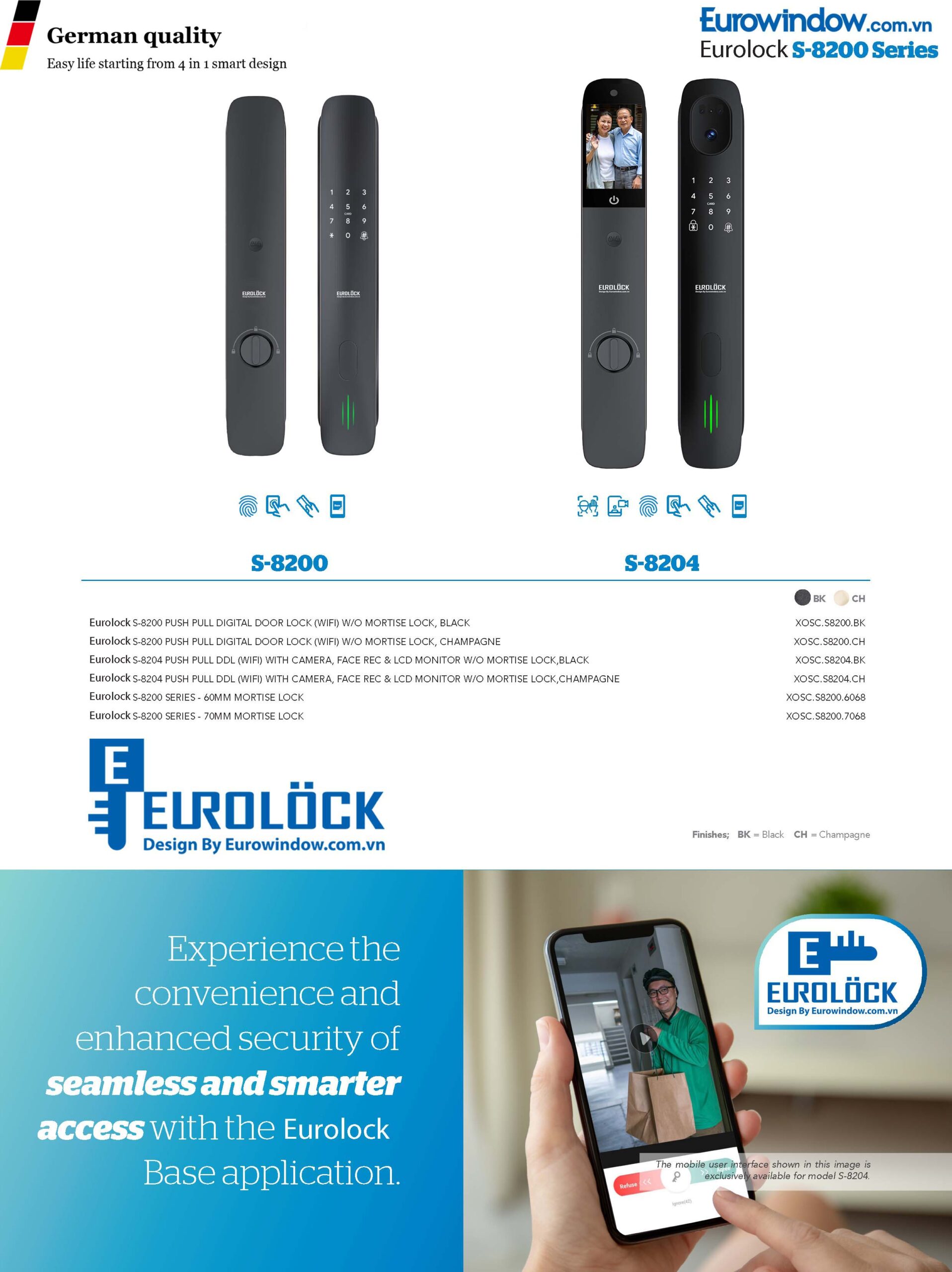 EUROLOCK S-8200 Design By Eurowindow.com.vn Eurolock S 8200 Series Digital Door Lock Brochure 0625 3 scaled