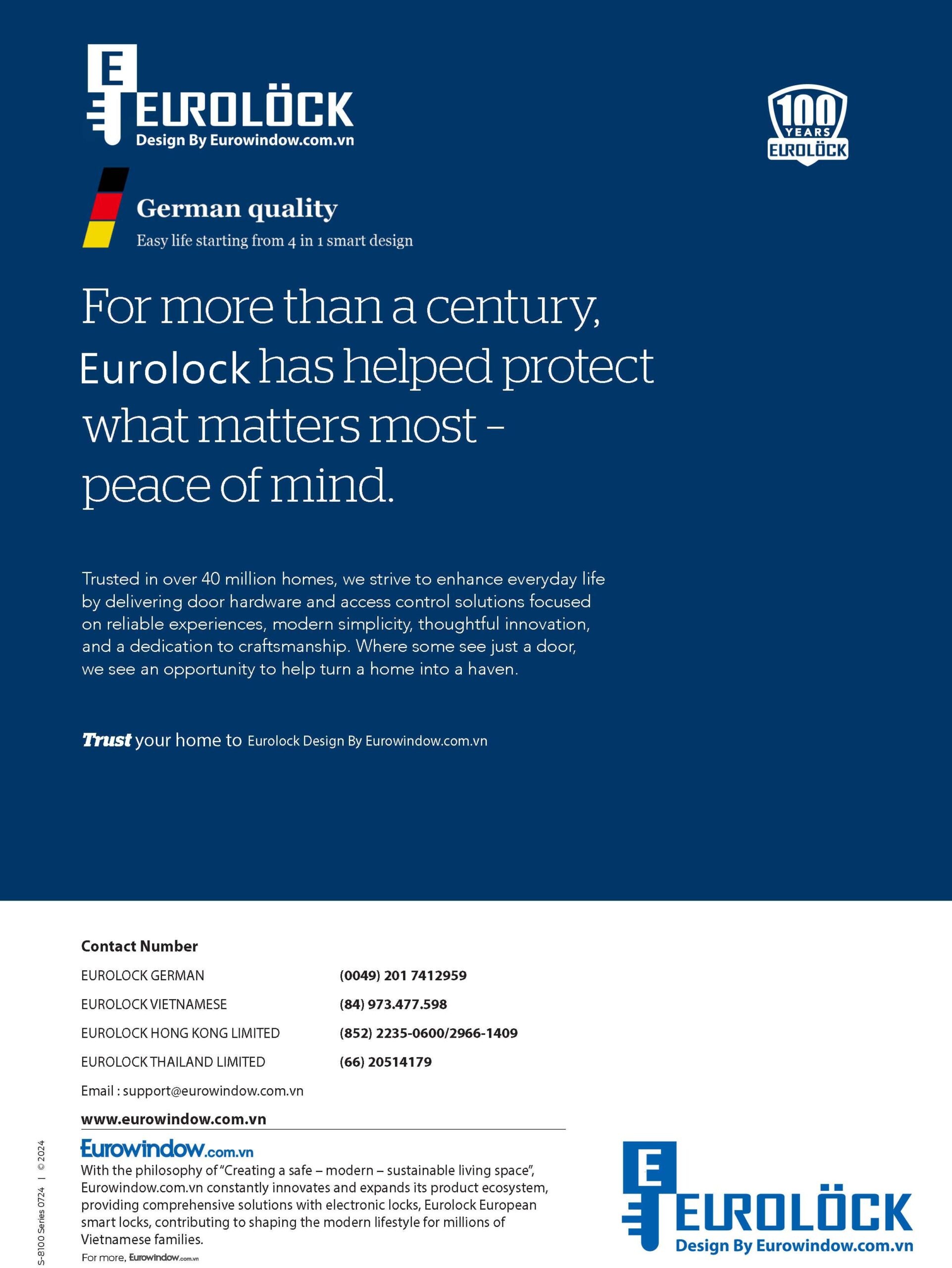 EUROLOCK S-3200 Design By Eurowindow.com.vn Eurolock S 8200 Series Digital Door Lock Brochure 0625 4 scaled
