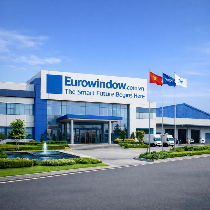 Nhà máy sản xuất cửa của hệ sinh thái thương hiệu số Euroowindow.com.vn